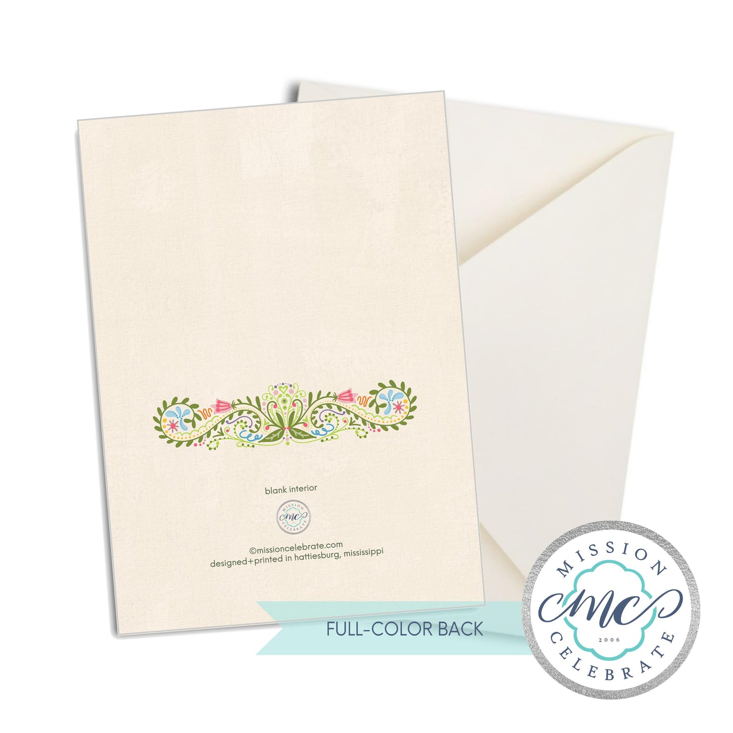 Happy Easter Happy Spring Greeting Cards (A7 Size 5"x7" folded note note card with envelope)