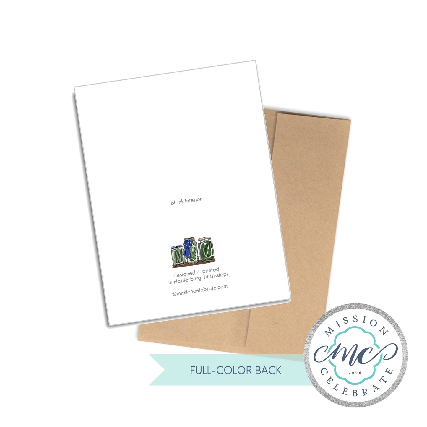 When Life Gives You Cucumbers, Make Pickles Art Greeting Card Folded Note Stationery Pickle Lovers A2 Size Note Card 4.25" x 5.5" or Set of 6 Note Cards image 1