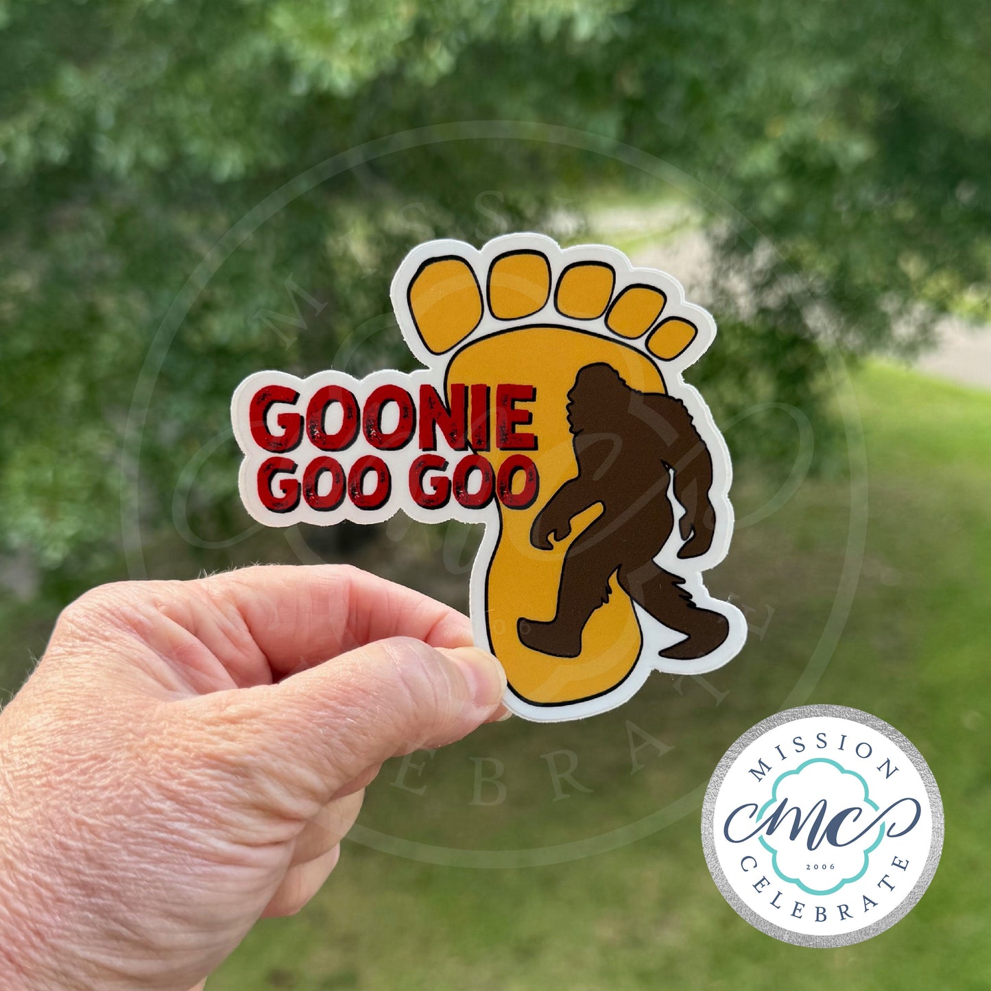 Parody/Funny Decal - Goonie Goo Goo Bigfoot Aunt Bunny (inspired by Eddie Murphy) Art Decal (Interior / Exterior Use)