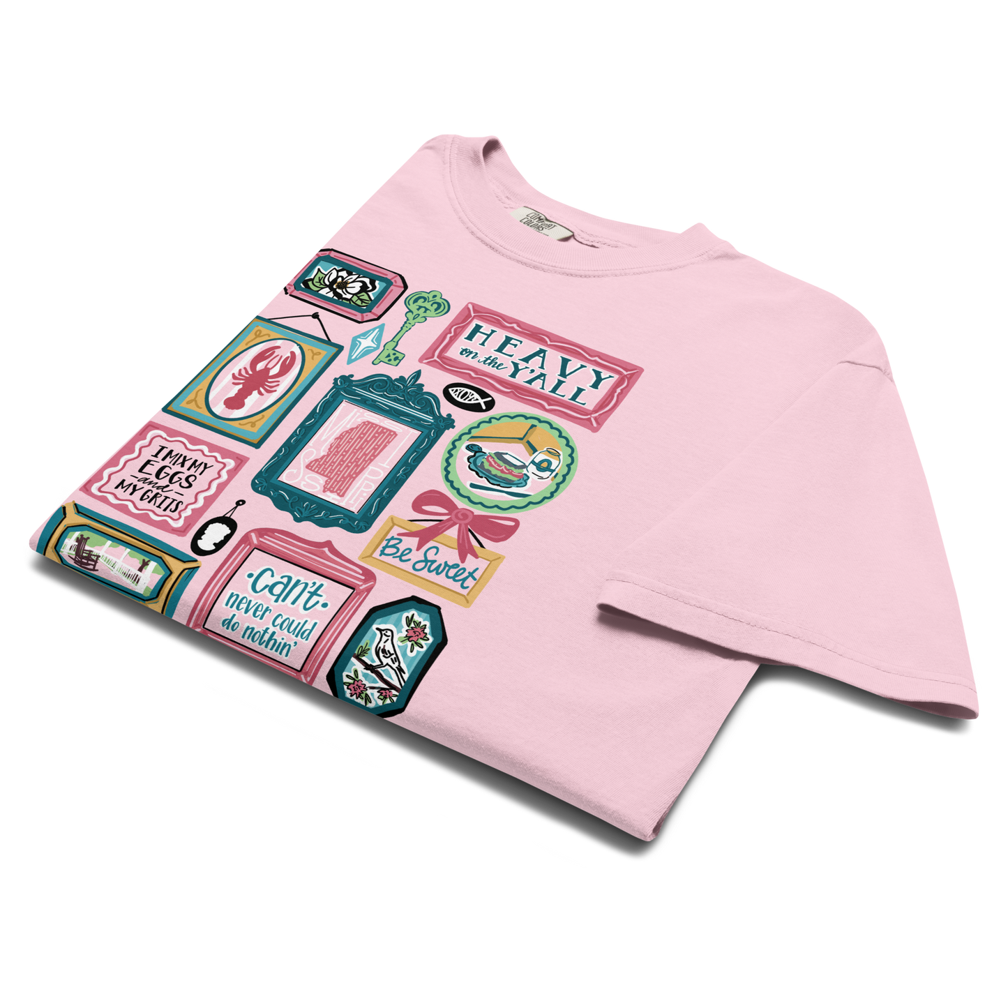 Mississippi Memaw "Be Sweet" Merch Comfort Colors Short Sleeve Tee PINK (full front art, blank back)